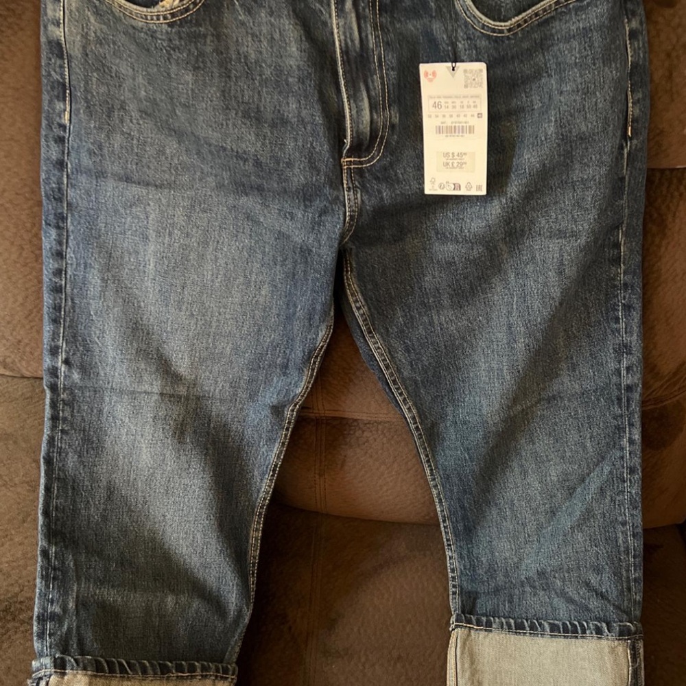 Zara Relaxed Jeans in Dark Blue Wash